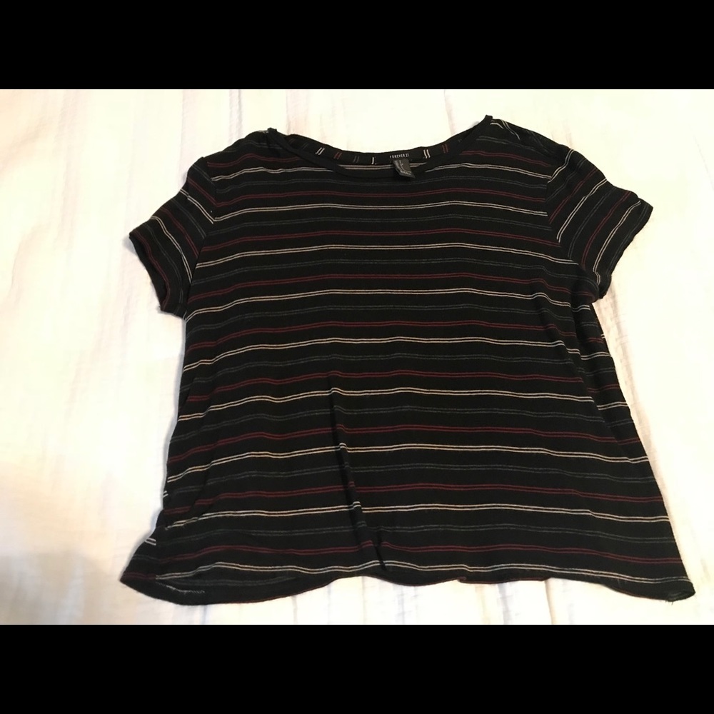 Slightly cropped t-shirt